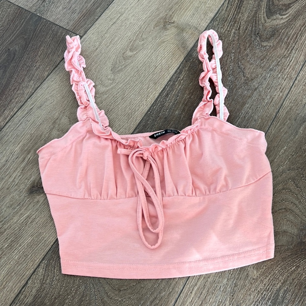 shein pink tank